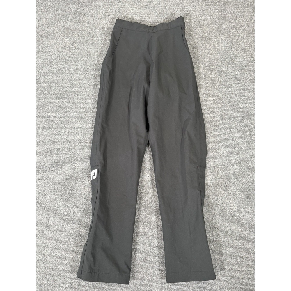 FootJoy DryJoys Womens XS Black Golf Rain Pants Waterproof adjustable EUC